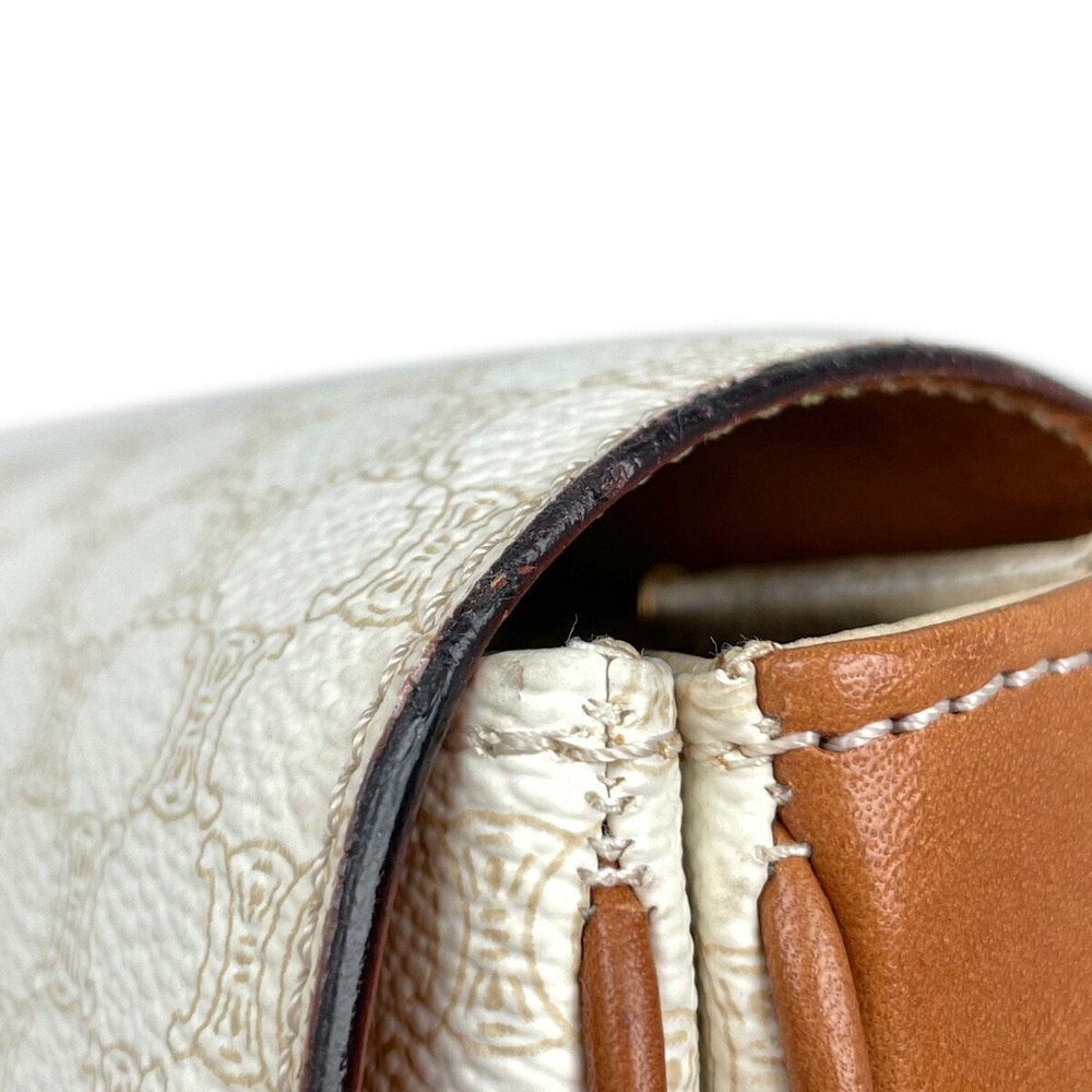 Celine Macadam shoulder bag cross Body Bum Crossbody Belt canvas white - Picture 6 of 7
